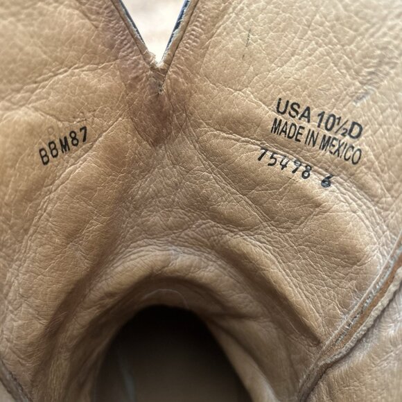 Moonshine Spirit Brad Paisley BBM87 Square Toe Cowboy Boots Mens 10.5 D - Picture 7 of 12